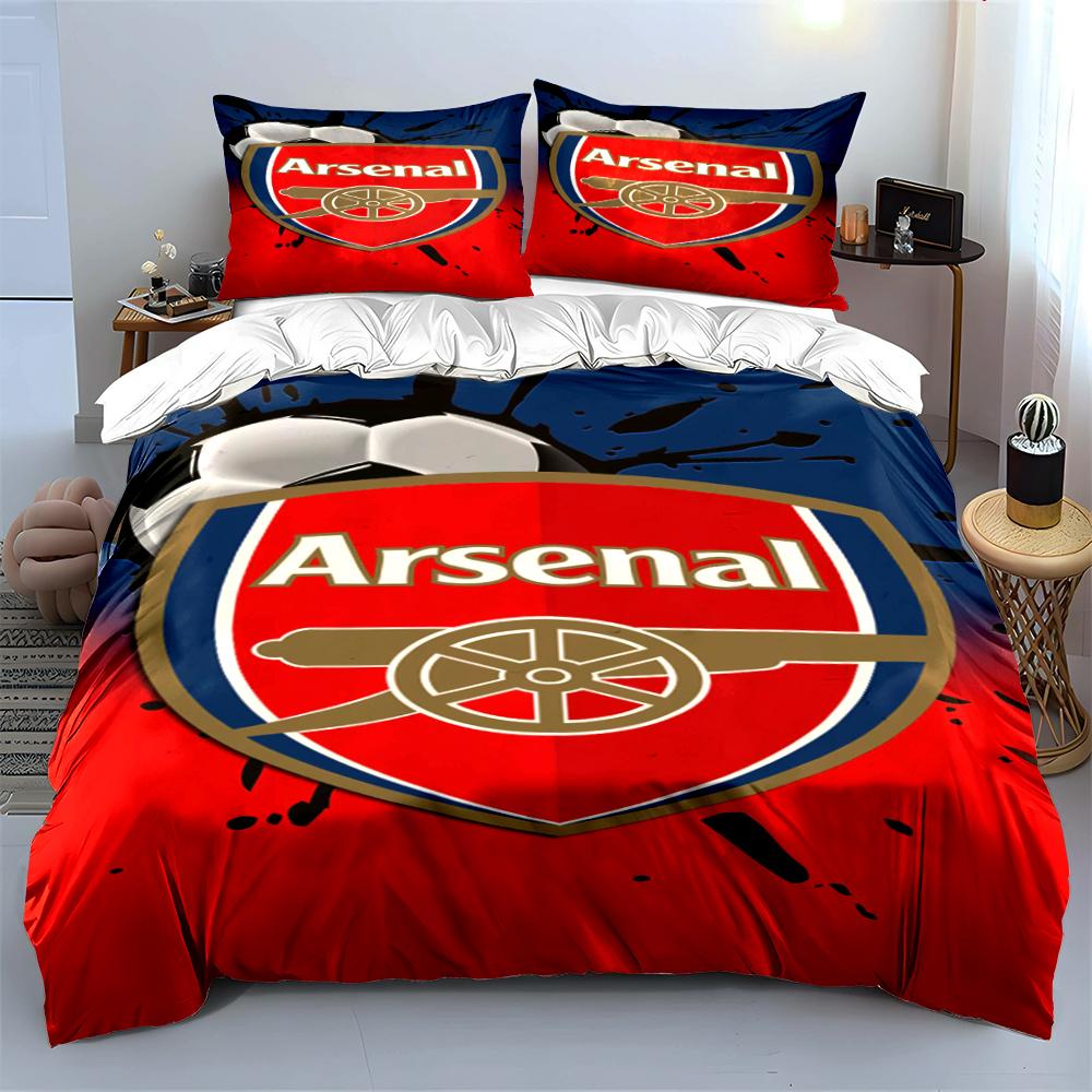 Arsenal Logo Bedding Set Bedding Duvet Cover Set Duvet Cover Pillowcases Home Decor (1 * Duvet Cover 2 * Pillowcases, without duvet insert)