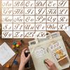 50 шт./набор Новый набор трафаретов для рисования буквами DIY Многоразовые полые шаблоны для рисования Моющиеся ПЭТ-трафареты для рукоделия Принадлежности для рисования