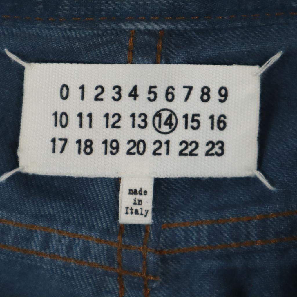 Maison Martin Margiela сделано в Италии узкие джинсы из денима 48 выбеленные джинсы мужские б/у