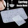 Transparent Diy Craft Epoxy Necklace Model Dropping Pendants Silicone Moulds Crystal Earring Resin Molds Jewelry Making Tools
