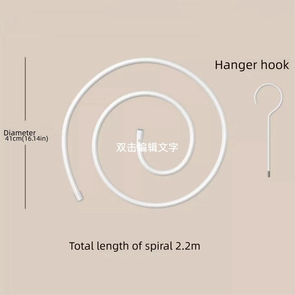 Rotating Quilt Sheet Hanger Round Spirals Clothes Pole Blanket Hanger Spirals Drying Rack Outdoor