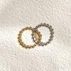 JUDY AND PAUL [925 Silver] Lyle Basic Ball Line All-Silver Ring