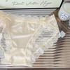 2pcs New pure lust sexy underwear for women summer high slit thin breathable and comfortable bow lace women's briefs