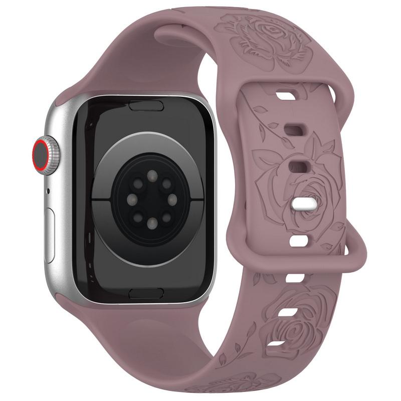 Мягкий силиконовый ремешок для часов 38/40/44/49 мм для Apple Watch 1/2/3/4/5/6/7/8/Se/9, ультра однотонный ремешок для часов с бабочкой, аксессуары, универсальный