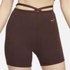 Nike Workout Shorts Women's Brown Red DV7929-227