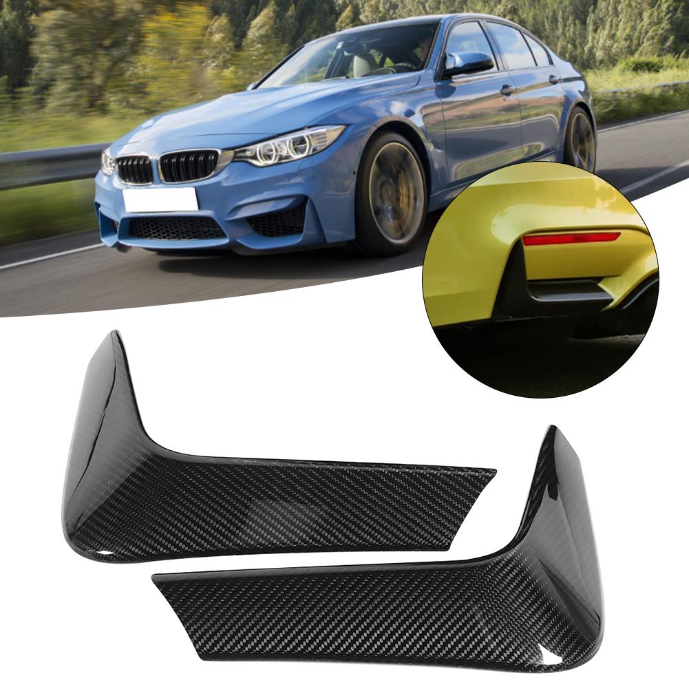 Carbon Rear Bumper Spoiler Trims Corner Anti Crash Cornerite Valance Flaps Fits for F80 M3 & 2015-2019 F82 F8 4 2015-2020