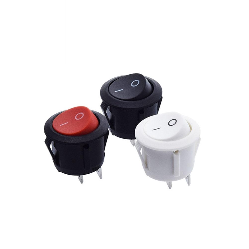 Easy Installation 12v Round Rocker Switch ONOFF 2 Pin SPST for Caravan