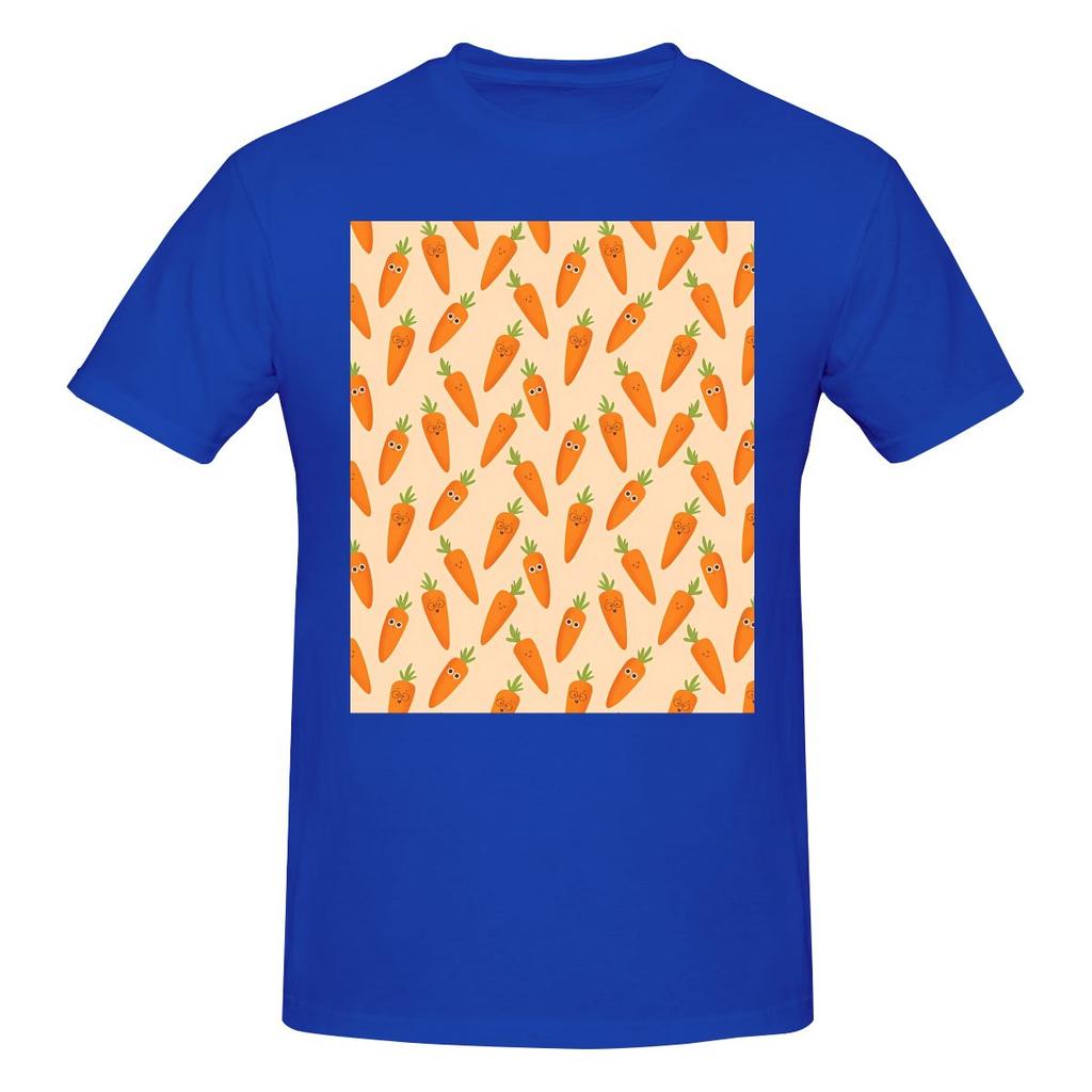 Funny Happy Carrots Unisexs Printed Tshirt Unisex T Shirtharajuku