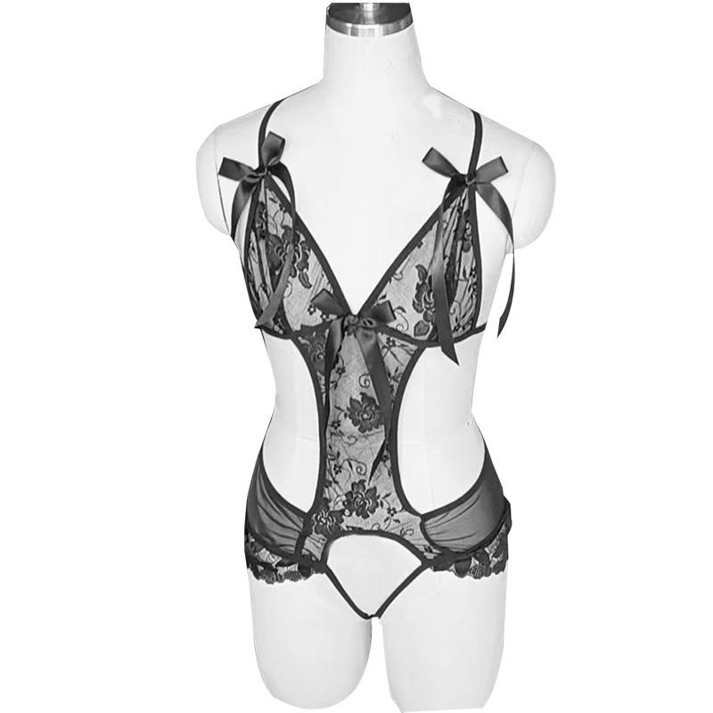 Sex underwear pure desire purple lace onesie sexy open crotch free temptation sex uniform