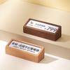 Wooden Base Wooden Price Tag Holder 68x18mm Desk Display Card Holder Price Label Stand  Tea Shop