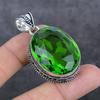 Ювелирный кулон ручной работы из стерлингового серебра 925 пробы с драгоценным камнем перидот 1,97 дюйма N2o92