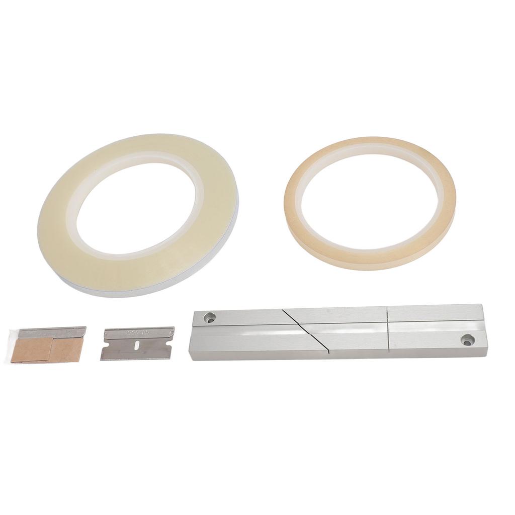 14 10 Inch Splicing Block Kit Aluminum Alloy Open Reel Tape Media with Splicing Tape Leader Tape