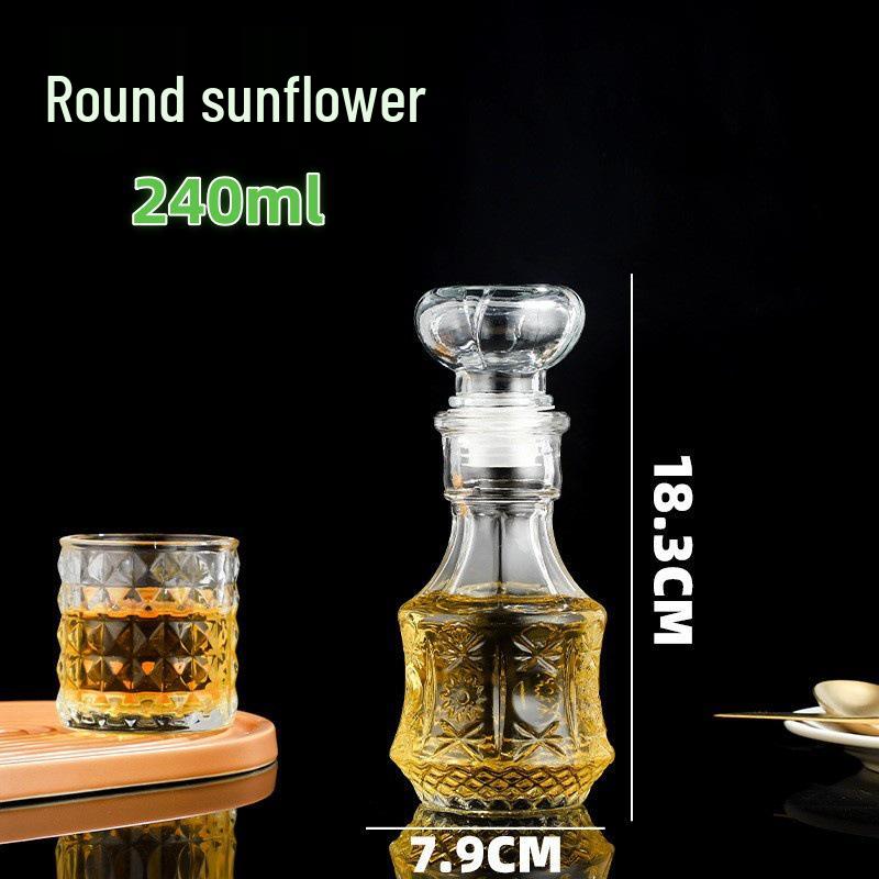 European Style Crystal XO Whiskey Decanter - Transparent Glass Wine Bottle