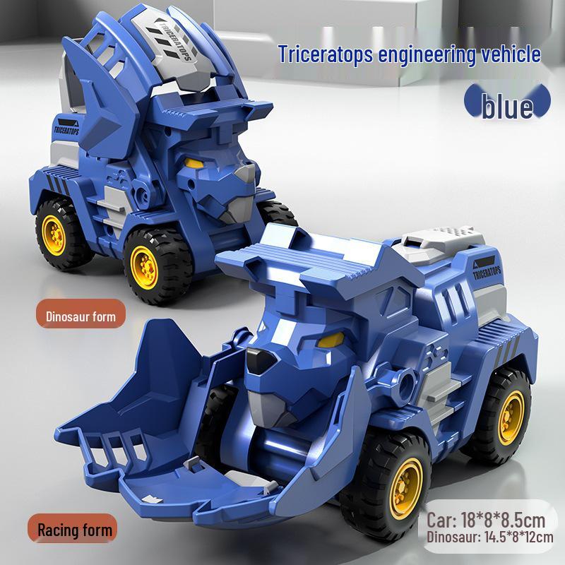 Инерционная трансформирующаяся машинка-динозавр Тираннозавр Рекс для детей