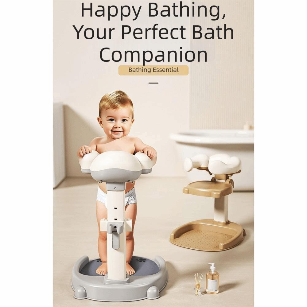 Non-Slip Baby Bath Stand Adjustable Infant Bath Support Baby Standing Shower Stand Standing Bath