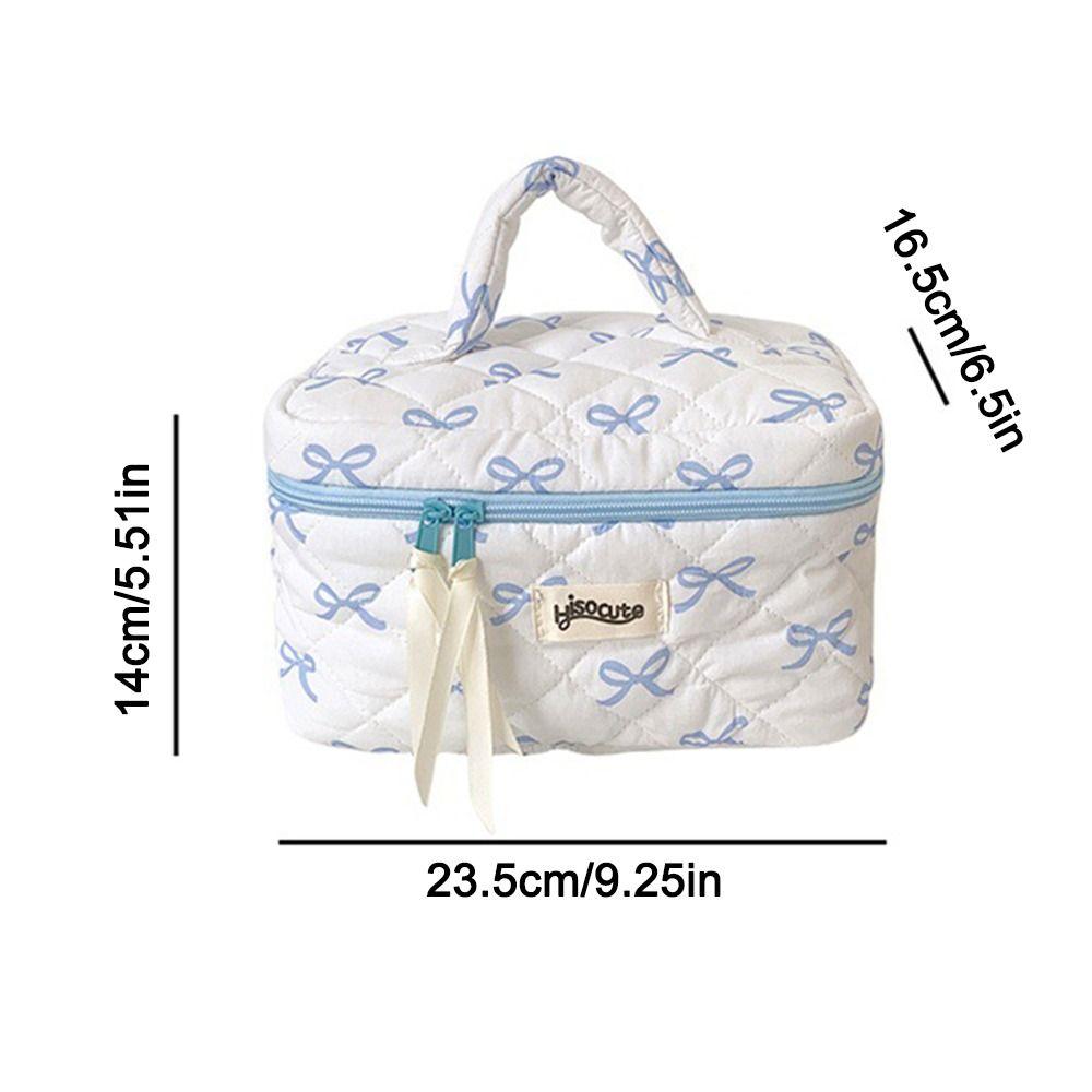 Мешочек для хранения туалетных принадлежностей на молнии с бантом, симпатичные косметички