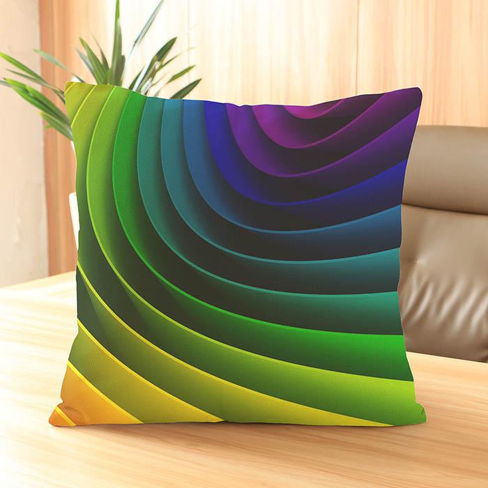 Красочные геометрические кубики с пятнами, домашний декор, подушки, декоративная наволочка для дивана, современные вращающиеся наволочки с геометрическим движением