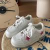 Women Shoes Breathable Sneakers Summer Low Top Thick Sole Versatile Casual Retro White Shoes for Women Vulcanized