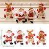 Cute Santa Claus Snowman Doll Christmas Tree Ornament Decoration Happy New Year Doll Hanging Pendant Decor For Home Noel Natal