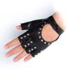 Punk Dance Outdoors Fingerless Gloves Rivets Gloves Fashion Accessories Pu Leather Mittens