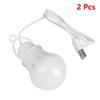 5V-3W USB Bulb White Light Home Camping Learning Power Failure Emergency Night Lighting