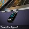 Адаптер-удлинитель USB C с LED-дисплеем, быстрая зарядка 140 Вт, передача данных 40 Гбит/с, поддержка для смартфонов, планшетов, ноутбуков