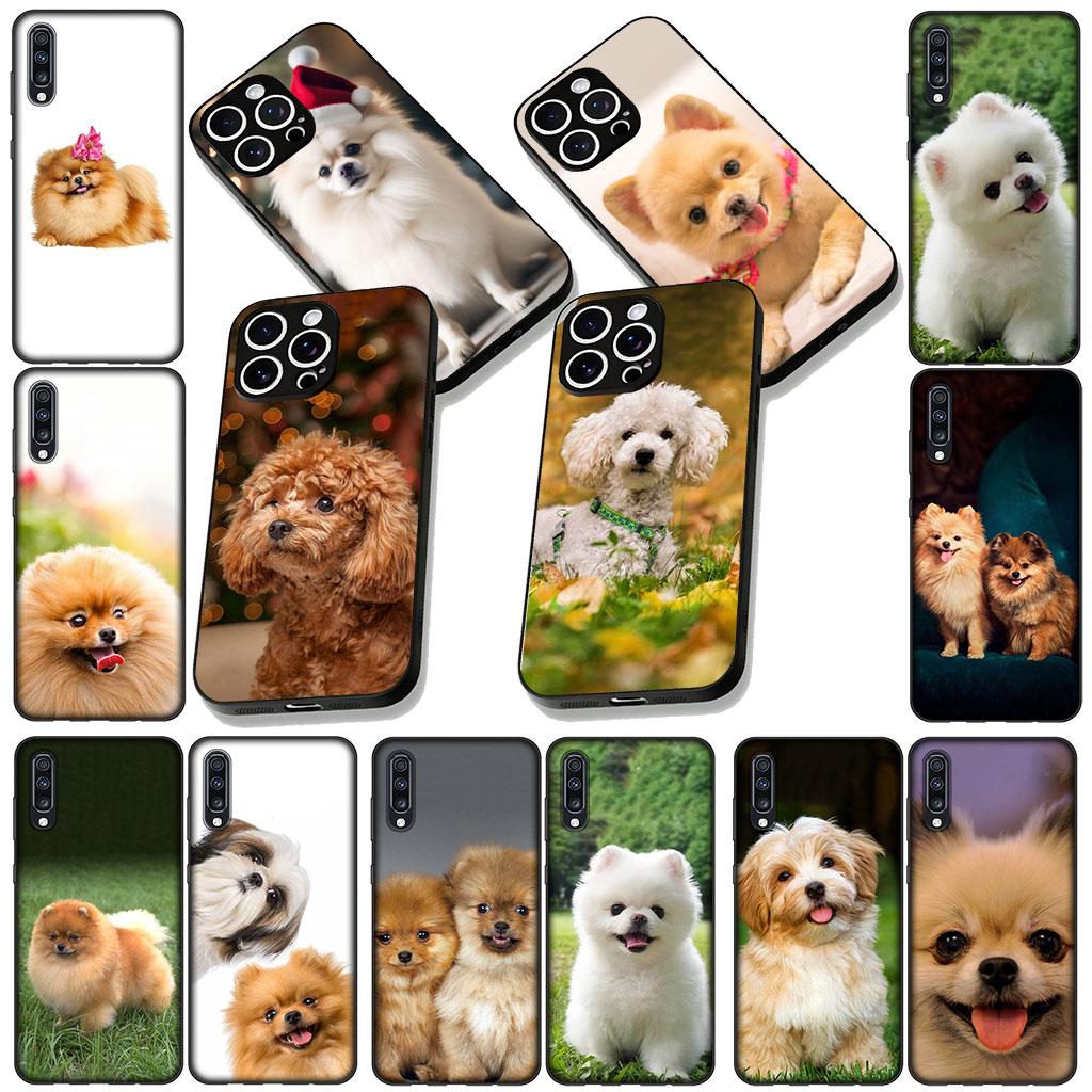 Soft Cover for Samsung Galaxy S22 S21 S20 FE Ultra Plus A35 A36 A55 A37 A33 A34 A57 Coque Phone Case Pomeranian Poodle Dog