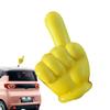 Hand Gesture Car Antenna Ball, Car Antenna Topper - Automotive Yellow Exterior Decoration -