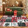 Christmas Home Decoration Living Room Bedroom Christmas Carpet Balcony Corridor Large Area Non-slip Carpet Entrance Doormat