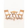 Balcony - Garden - Kitchen 3 Pcs Bistro Set 2 Chairs 1 Table