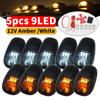 5x Car Cab Roof Marker Lights Doom Lights 9 Led Smoked Lens Bulbs Signal Cabus Pickup Truck Lights For Dodge RAM Head Light