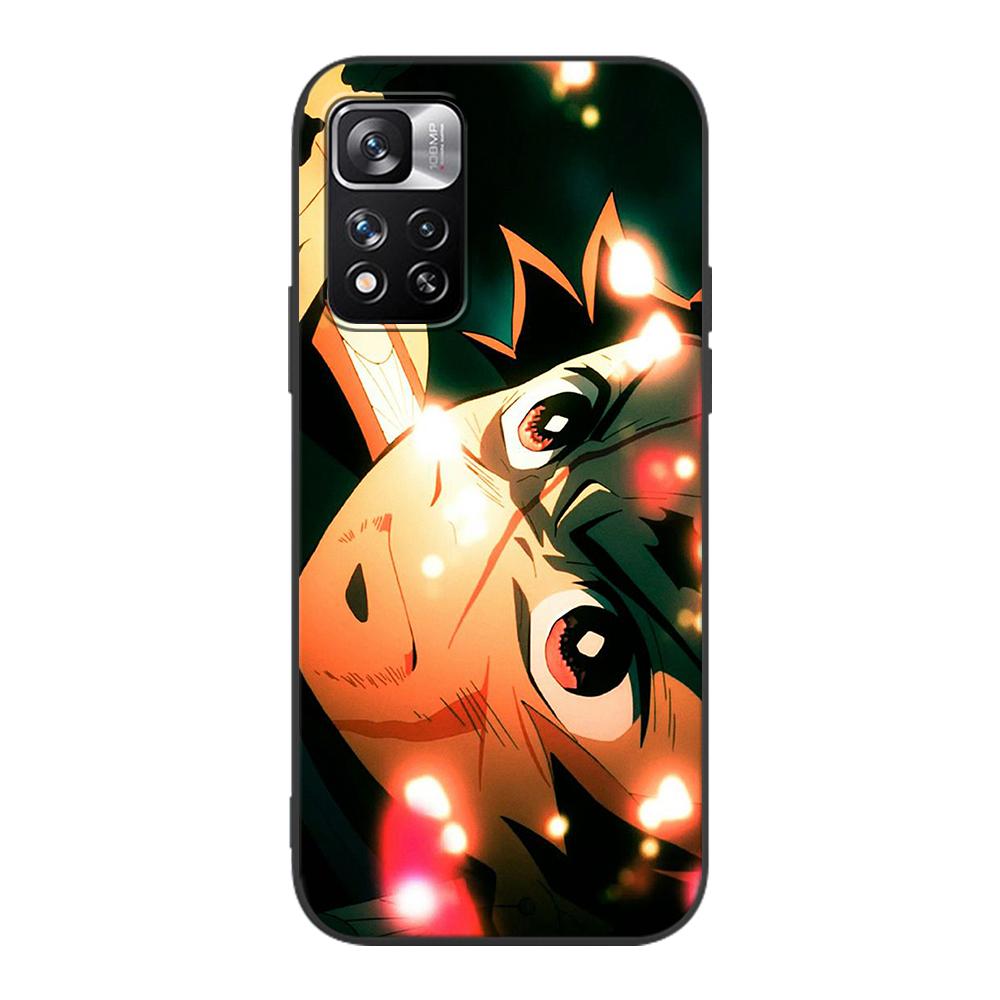 Чехол Demon Slayer для Xiaomi Redmi Note 9S 9 11 10 8 Pro 9C 9 K40 9A 7 8T 7A 9T Мягкий силиконовый чехол Аниме Черная крышка телефона Падение