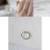 Exquisite Women Cube Sea Blue Sapphire Fineness Ring Fashionable Jewelry Gift Option