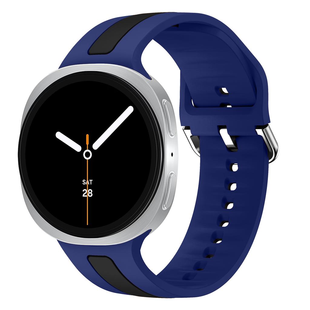 Sport silicone band for Samsung Galaxy Watch 8 Strap 40mm 44mm Replacement Two-Tone Bracelet correa Galaxy Watch 8 classic 46mm