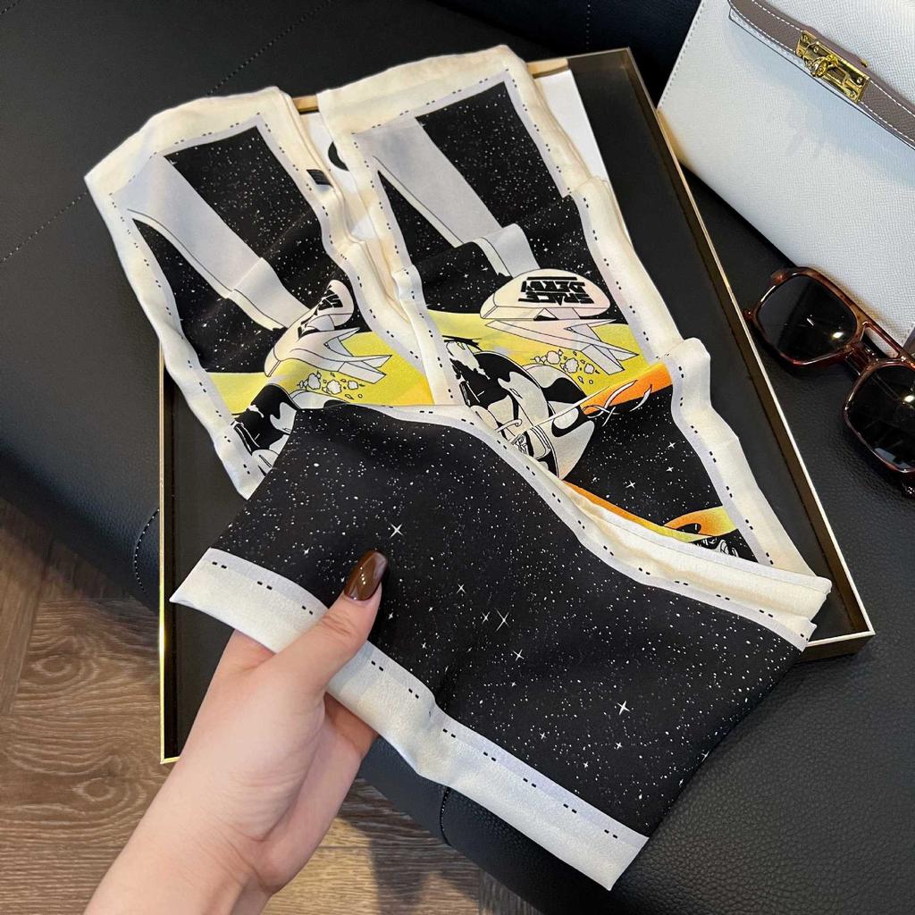 Spring and Autumn New Silk Scarf Korean Edition Fashion Matching Shirt Suit Professional Scarf Narrow Long Neck Neck Scarf