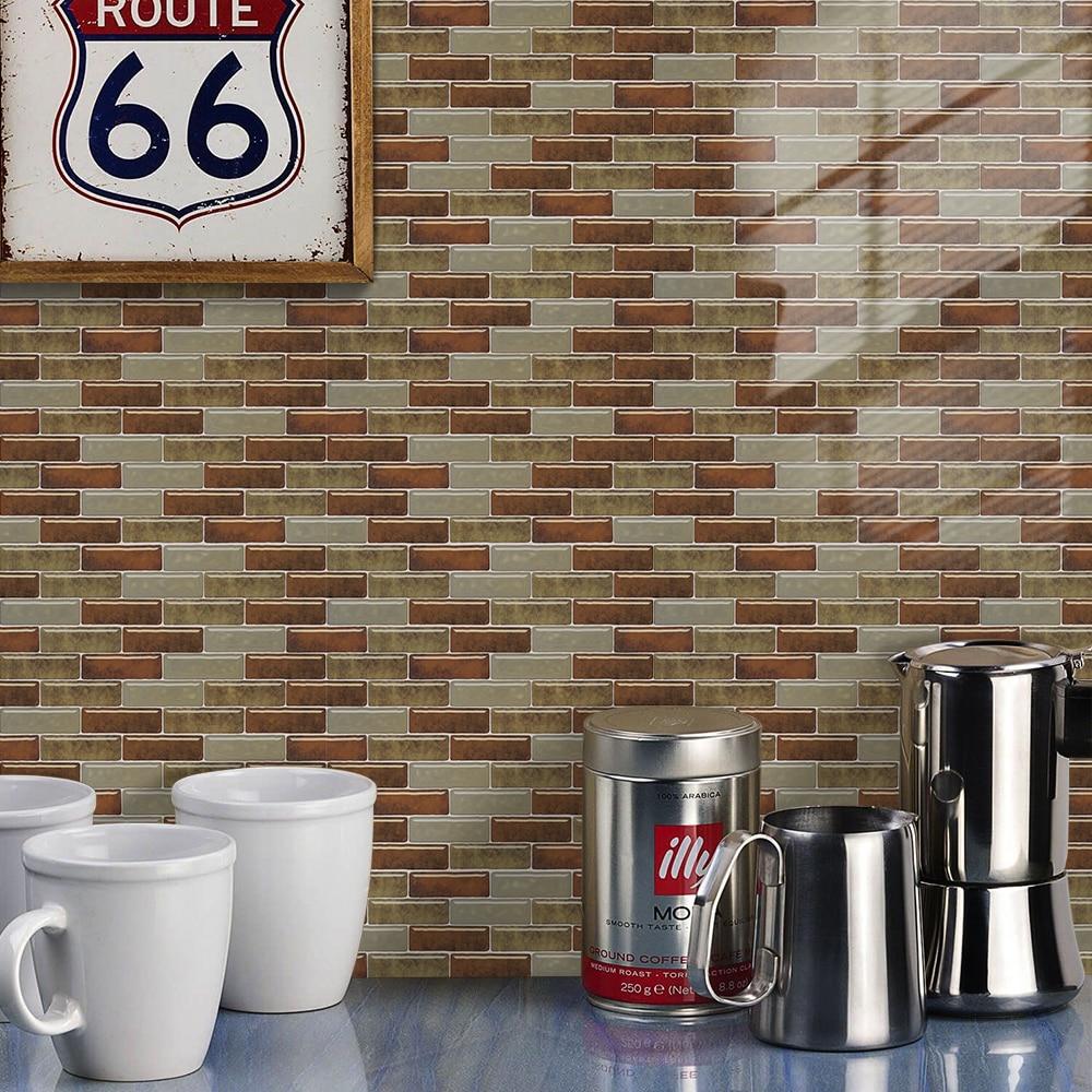 Самоклеящиеся наклейки на плитку, водостойкая маслостойкая кухонная плитка для фартука, сделай сам, виниловая 3D-стикер для ванной комнаты, украшение дома