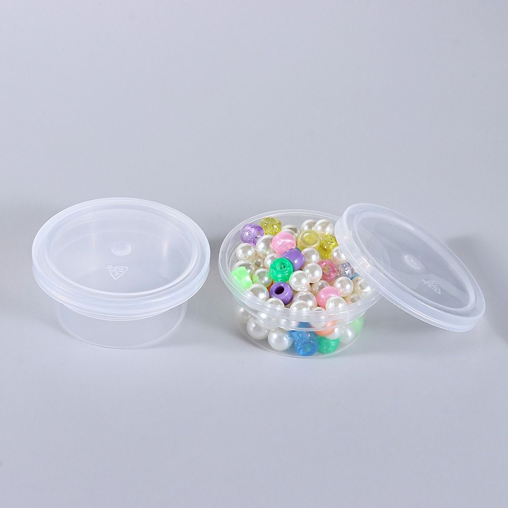3/20PCS Home Plastic Bin Sundries Box Clay Storage Ball Cup Foam Container With Lids