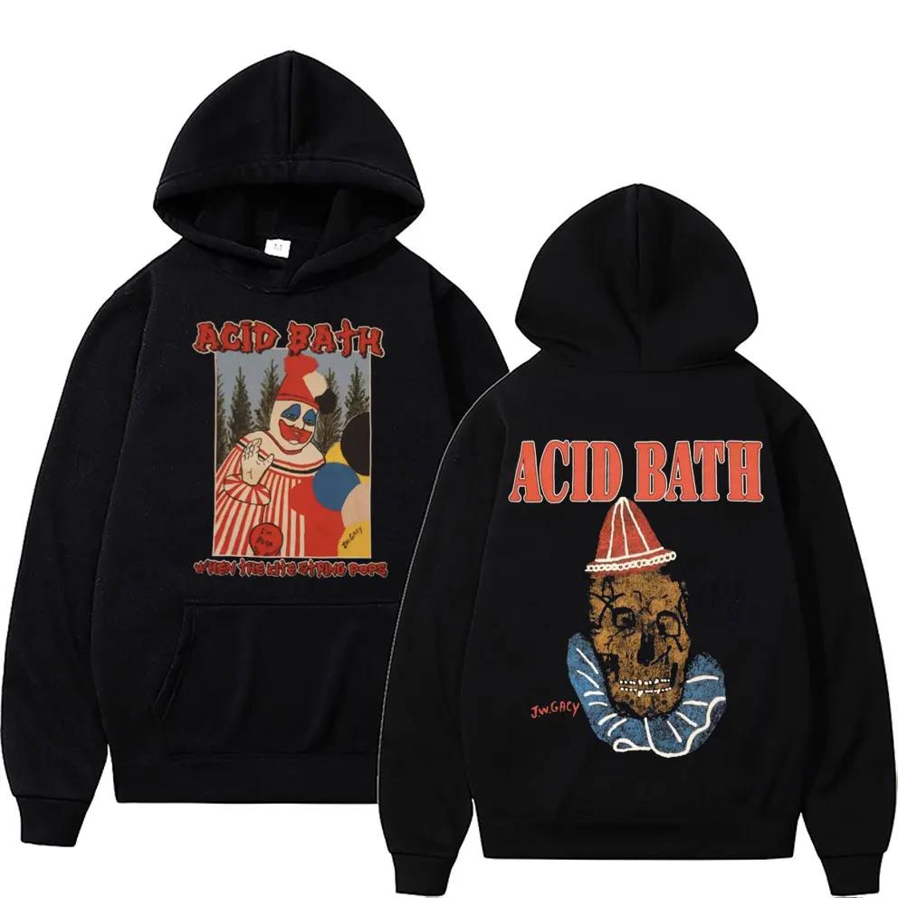 Acid Bath When The Kite String Pops Худи с графическим принтом из альбома Мужчины Женщины Флис Хлопок Толстовка Мужская Готическая Оверсайз Худи
