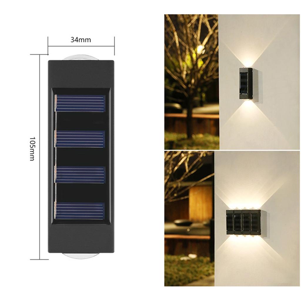 Солнечный настенный светильник, наружное украшение, сад, двор, домашний настенный светильник, водонепроницаемый светящийся вверх и вниз, уличный декоративный настенный светильник