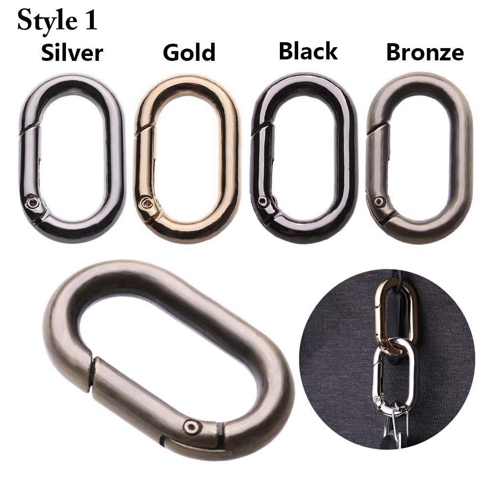 Bottle Hooks Camping Hiking Spring Oval Rings Outdoor Carabiner Handbags Clips Bag Belt Buckles