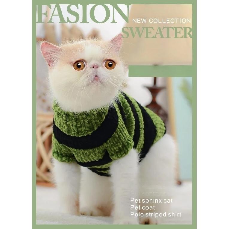 Clothes for Sphynx Plush Wool Coat Warm Sweater for Hairless Cat Clothing Winter Outwear for Kittens Small Dogs Pet Products