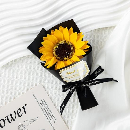 2 шт. Мини-букет подсолнухов Ароматные искусственные мыльные цветы Подарки на День рождения День святого Валентина