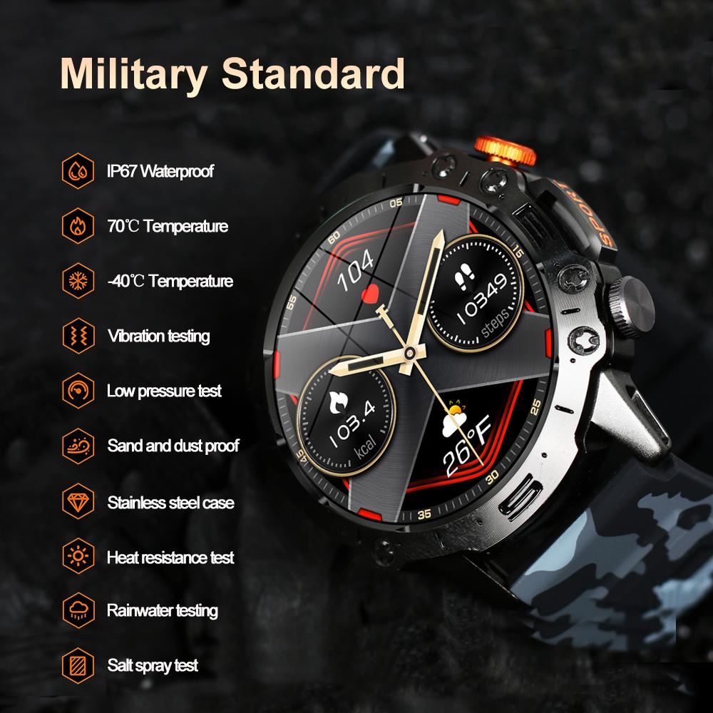 SACOSDING новые умные часы с Bluetooth для вызова, музыка, погода, 1,43 дюйма, пульс, кровяное давление, кислород, мультиспортивные умные часы