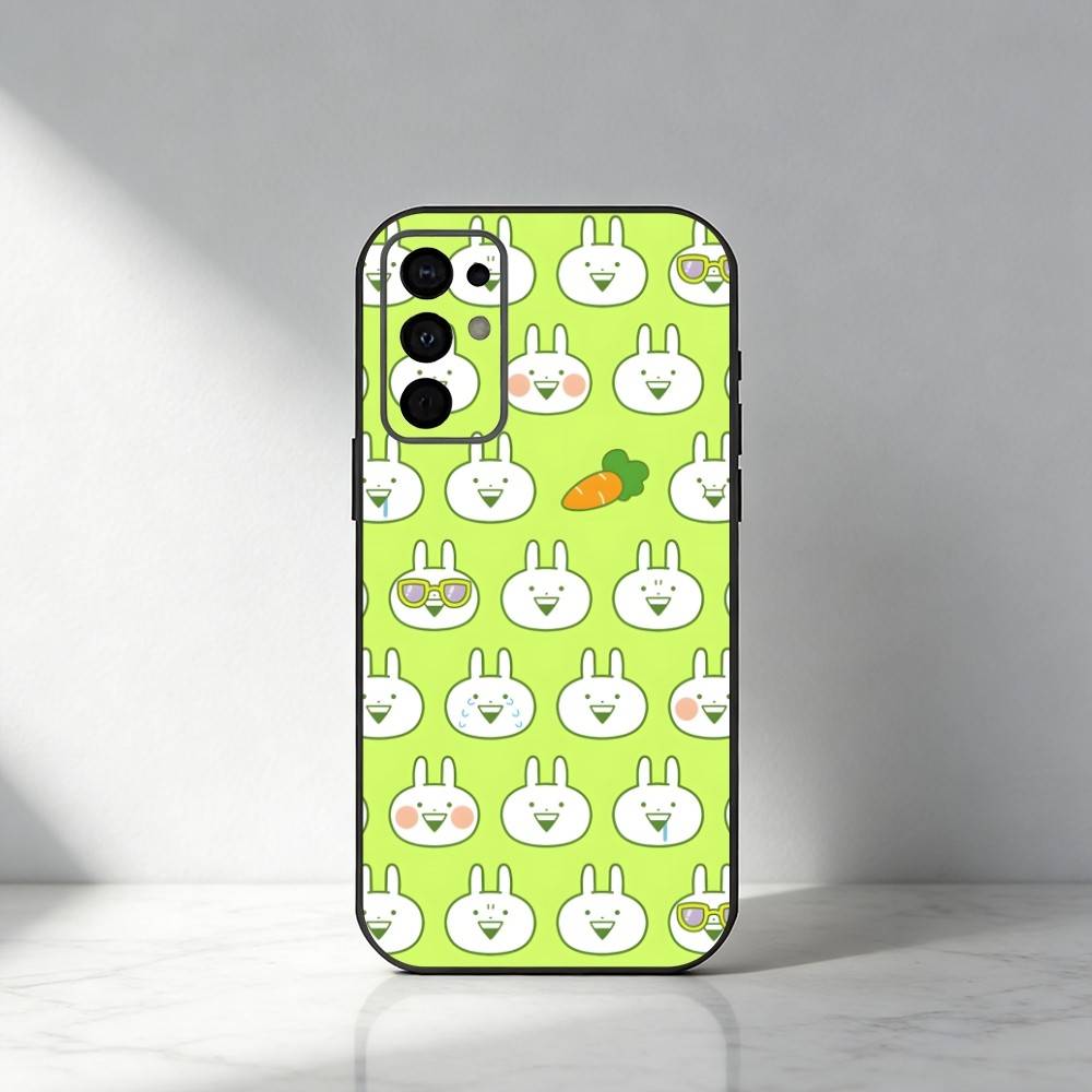 Cartoon Cute U-Usagyuuun-n Phone Case For Samsung S25,S24,S21,S22,S23,S30,Ultra,S20,Plus,Fe,Note,5G Black Cover