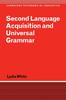 Книга Second Language Acquisition and Universal Grammar
