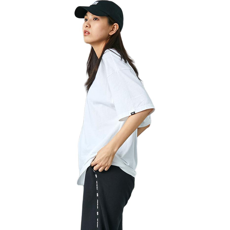 Vans OVERSIZE T Shirts Unisex White Crew Neck Moderate Straight Fit VN0A5H73WHT