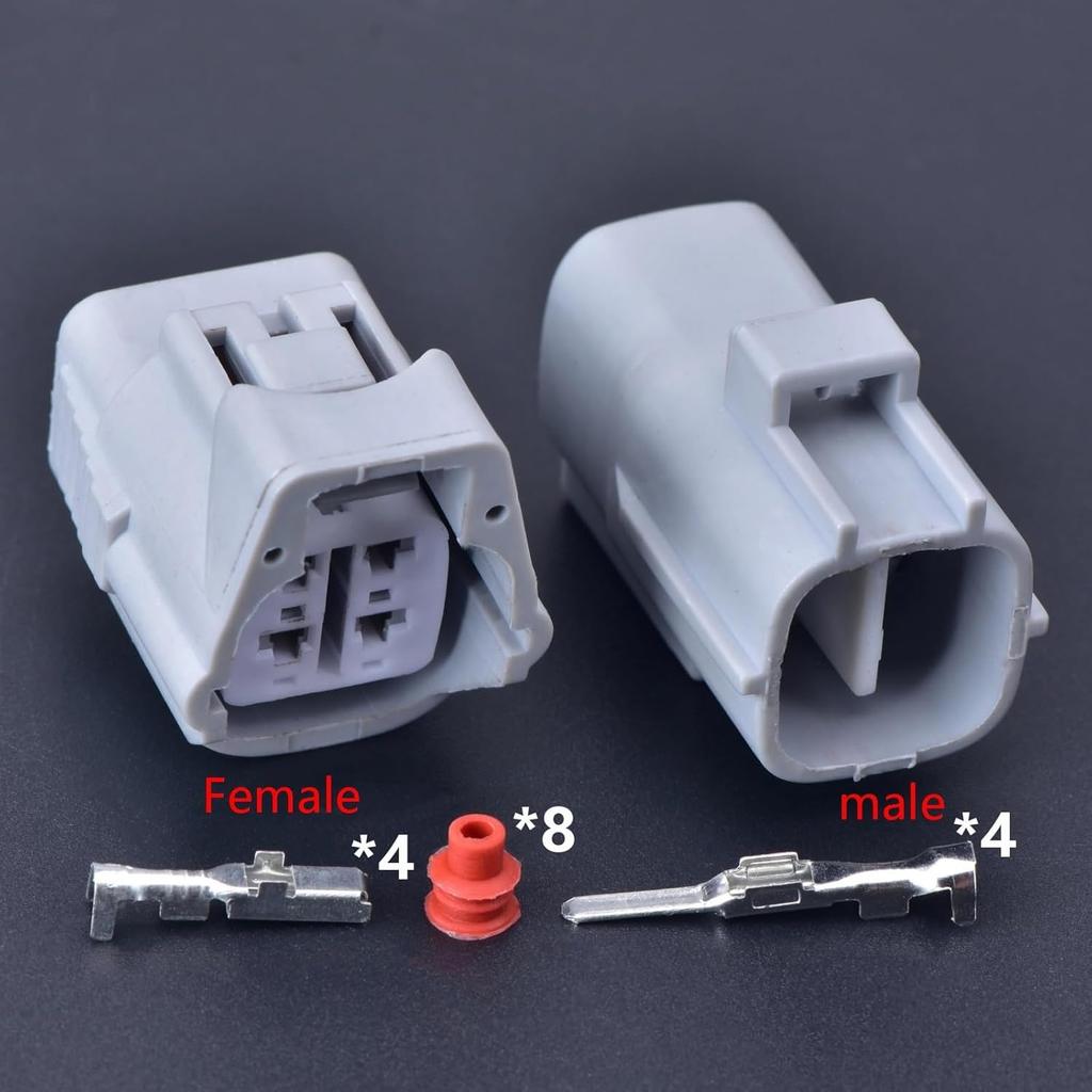 automotive connectors 4 Pin 6189-0126 6188-0066 TS 090 Sealed Speed Socket Connector Fit Compatible 11143 Headlight Engine Socket easy