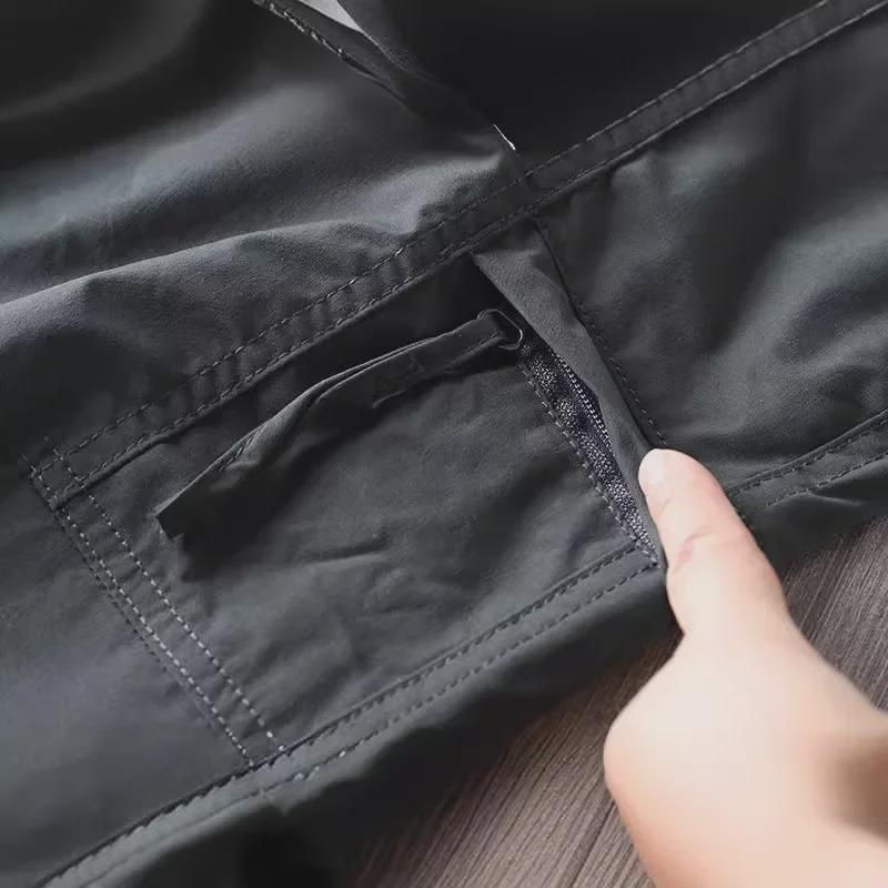 Мужские водонепроницаемые ветрозащитные быстросохнущие многокарманные уличные брюки