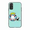 Чехол H-9 Pochacco Black Sofe для iPhone 16 15 Plus 14 13 Mini 12 11 Pro 8 6 6S SE 5 XR XS Max Realme C30 C33 C32 9I VIVO V29 V27 V23 Y36