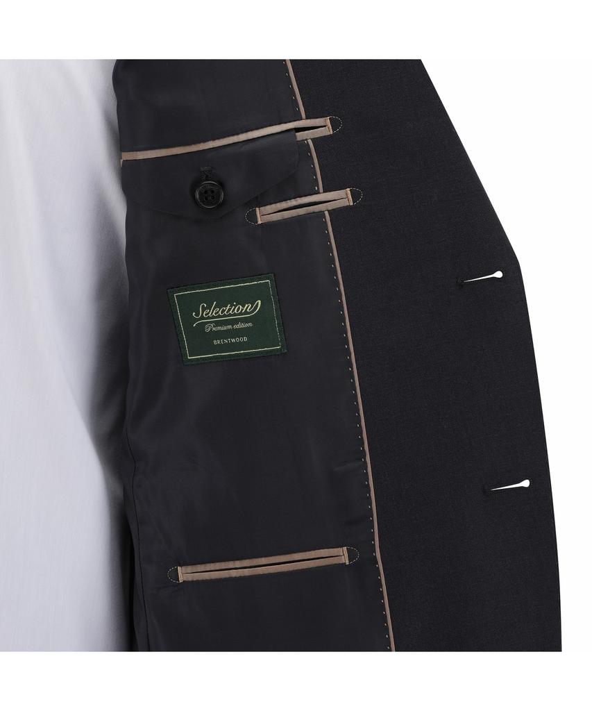 BRENTWOOD [Selection] 100% Wool Classic Suit - Dark Blue Brfba26521Bud